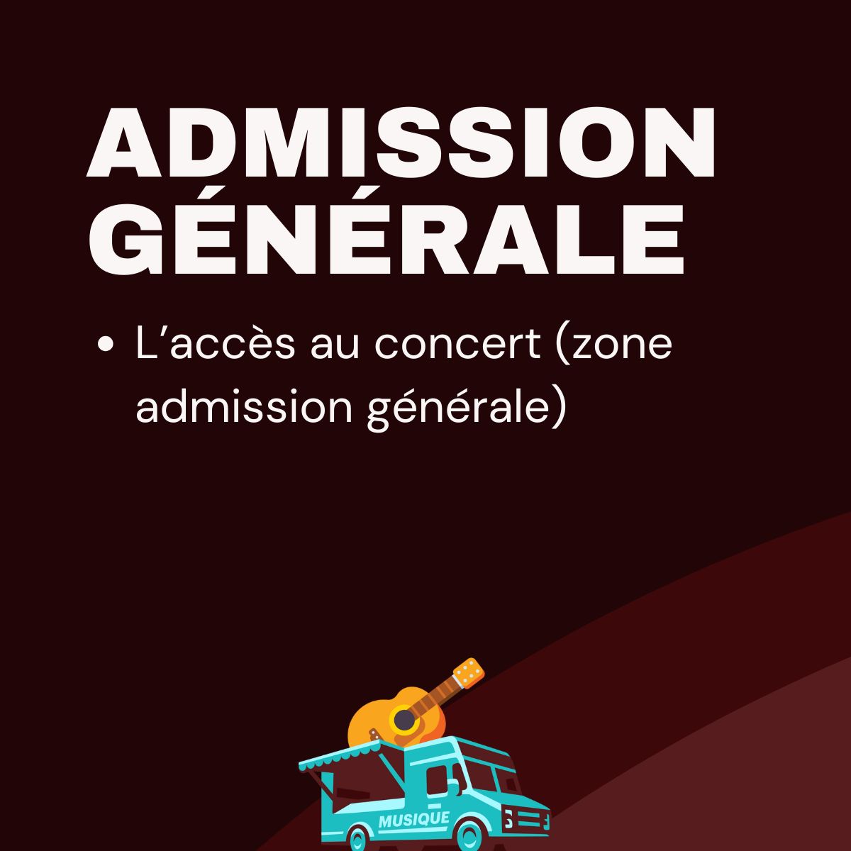 Marie-Mai - Admission Générale
