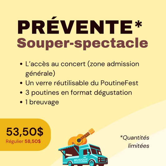 Éric Lapointe - Prévente Souper-Spectacle